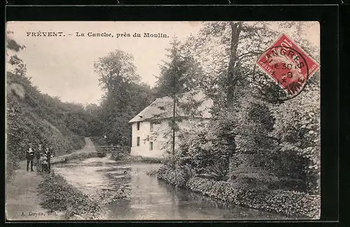 AK Frèvent, La Canche, près du Moulin