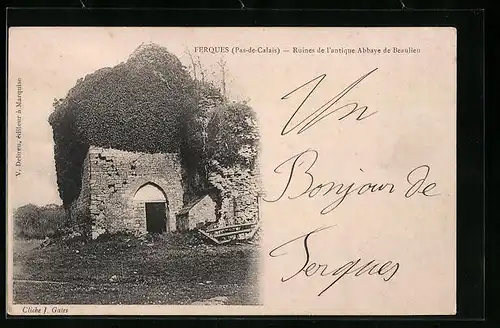 AK Ferques, Ruines de l`antique Abbaye de Beaulieu