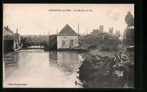 AK Montreuil-sur-Mer, Les Moulins du Roi
