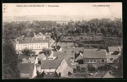 AK Nielles-les-Blèquin, Panorama aus der Vogelschau