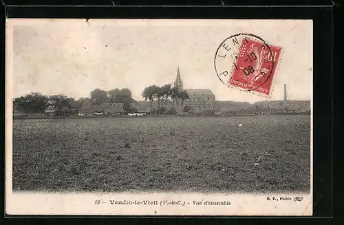 AK Vendin-le-Vieil, Vue d`ensemble