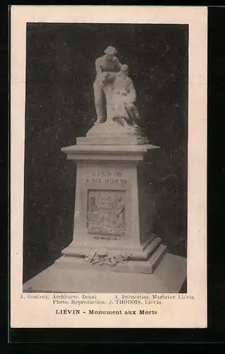 AK Lièvin, Monument aux Morts