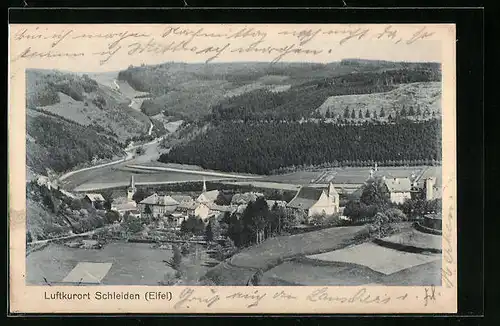 AK Schleiden (Eifel), Gesamtansicht aus der Vogelschau