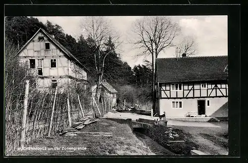 AK Soisdorf, Buchenmühle an der Zonengrenze