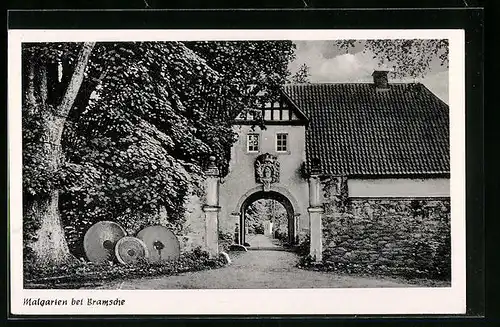 AK Bramsche, Eingang zum Kloster Malgarten