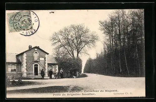 AK La Neuville-en-Hez, Carrefour du Magasin, Poste du Brigadier forestier