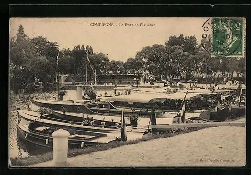 AK Compiègne, Le Port de Plaisance