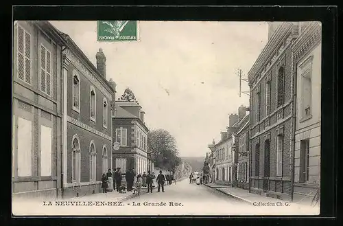 AK La Neuville-en-Hez, La Grande Rue