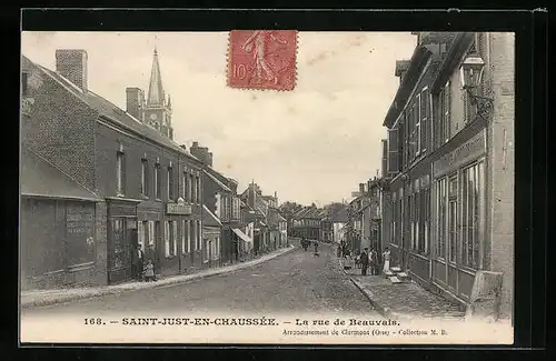 AK Saint-Just-en-Chaussée, La rue de Beauvais