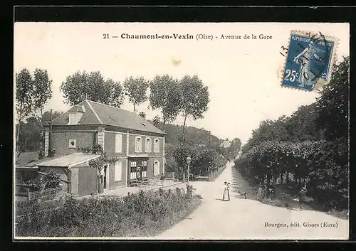 AK Chaumont-en-Vexin, Avenue de la Gare