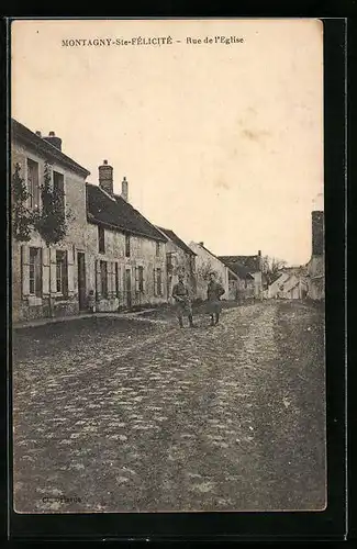 AK Montagny-Sainte-Félicité, Rue de l`Eglise