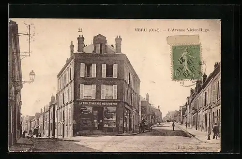 AK Méru, L`Avenue Victor-Hugo