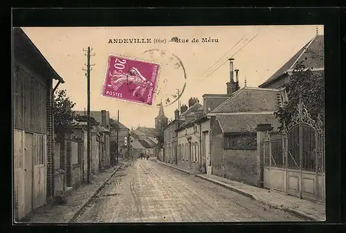AK Andeville, Rue de Méru
