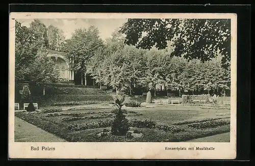 AK Polzin, Konzertplatz mit Musikhalle