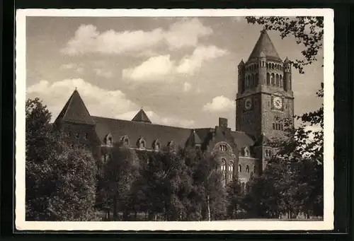 AK Posen / Poznan, Schloss mit Umgebung