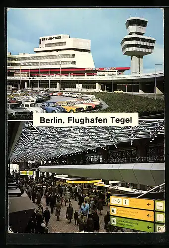 AK Berlin-Tegel, Flughafen mit Tower