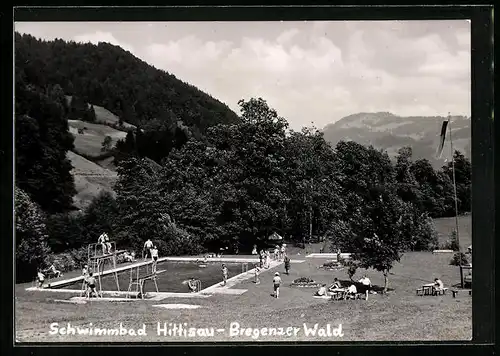 AK Hittisau, Schwimmbad mit Badegästen