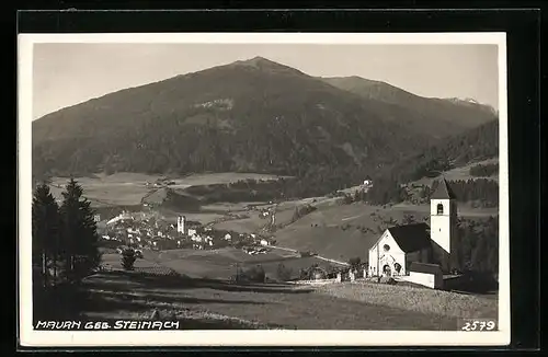 AK Mauern, Teilansicht mit Kirche geg. Steinach