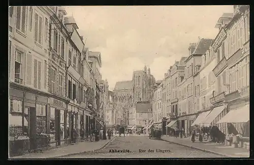 AK Abbeville, Rue des Lingers