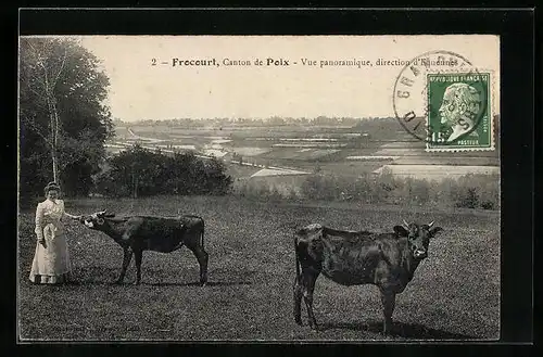 AK Frocourt, Vue panoramique