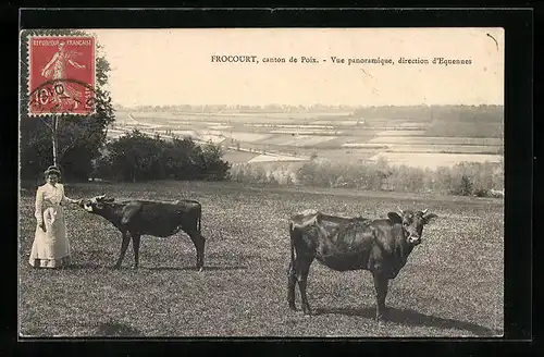 AK Frocourt, Vue panoramique