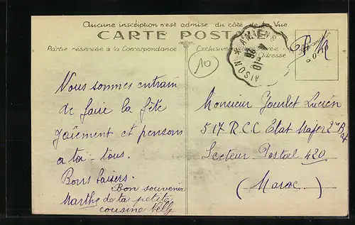 AK Vignacourt, Rue d`Amiens, Strassenpartie