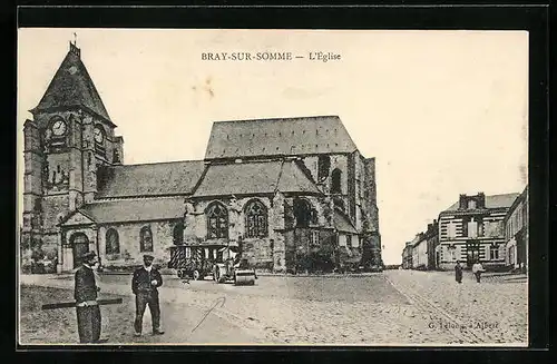 AK Bray-sur-Somme, L`Église