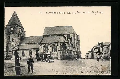 AK Bray-sur-Somme, L`Église