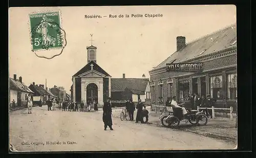 AK Rosière, Rue de la Petite Chapelle, Strassenpartie