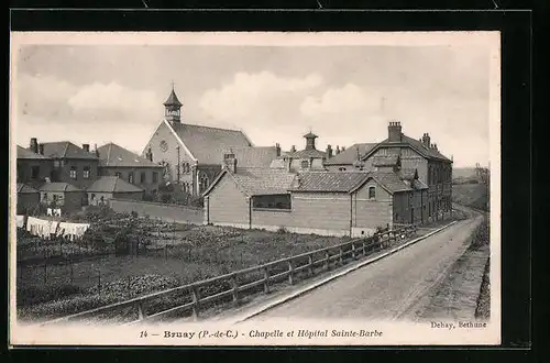 AK Bruay, Chapelle et Hopital Sainte-Barbe