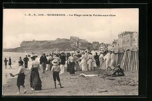 AK Wimereux, La Plage vers la Pointe-aux-Oies