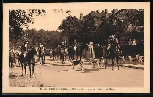 AK Le Touquet-Paris-Plage, Les Drags en Foret - La Meute