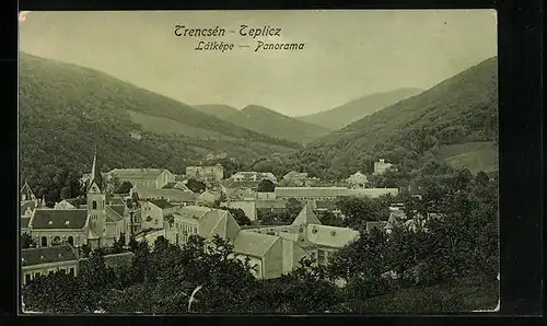 AK Trencsén-Teplicz, Látképe