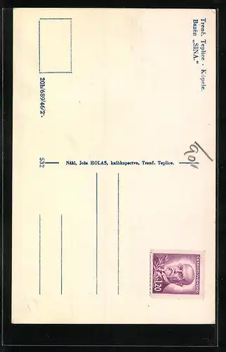 AK Trenc. Teplice, Kúpele, Bazén SINA