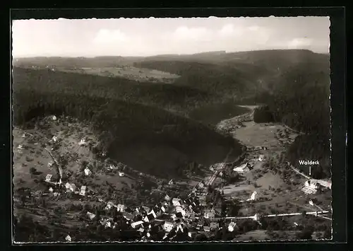 AK Neulautern, Ortsansicht aus der Vogelschau