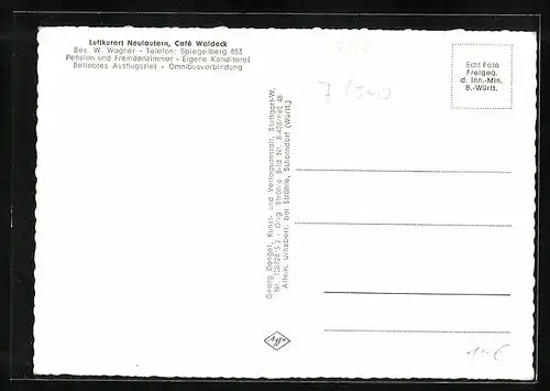 AK Neulautern, Ortsansicht aus der Vogelschau