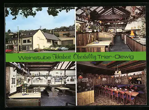 AK Trier-Olewig, Gaststätte Weinstube Herbert Oberbillig, Olewigerstrasse 192