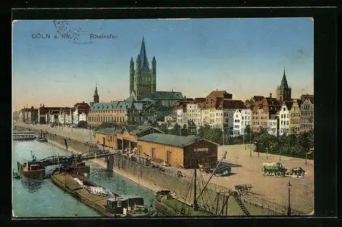 AK Köln, Rheinufer
