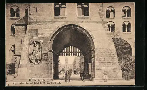 AK Köln a. Rh., Eigelsteiner Tor mit Blick in die Neusser Strasse