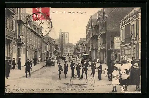 AK Ault, La Grande Rue et l`Eglise