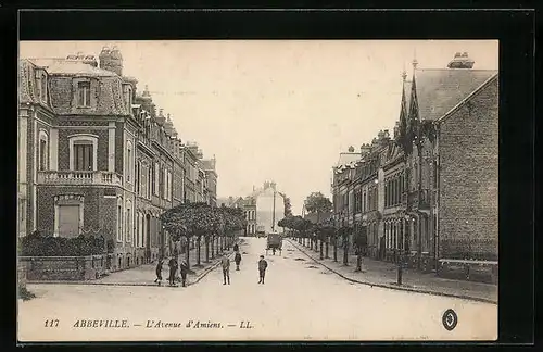 AK Abbeville, L`Avenue d`Amiens