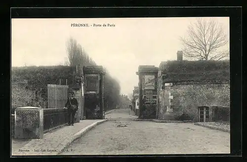 AK Péronne, Porte de Paris