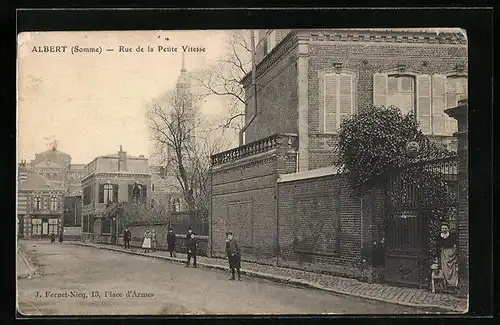 AK Albert, Rue de la Petite Vitesse, Strassenpartie
