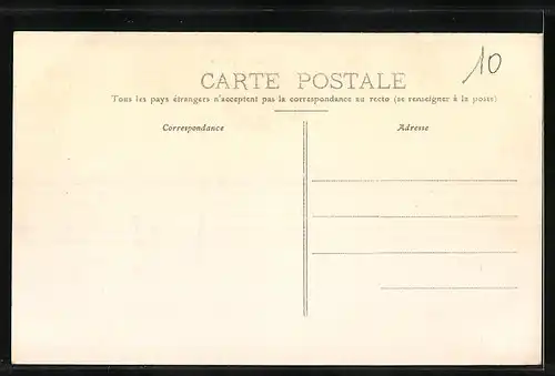 AK Ham, Rue de Noyon, Strassenpartie