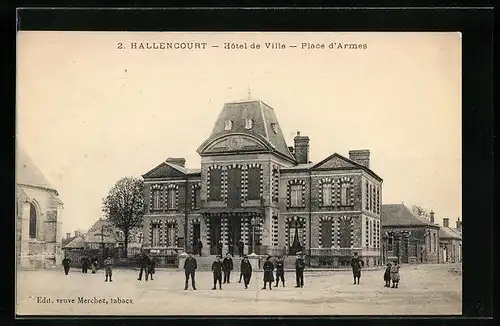 AK Hallencourt, Hôtel de Ville, Place d`Armes