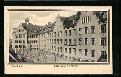 AK Augsburg, Schiller-Schule i. d. Wertach