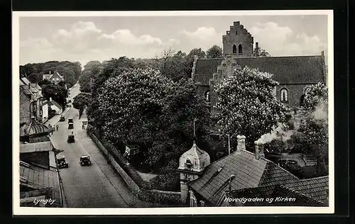 AK Lyngby, Hovegaden og Kirken