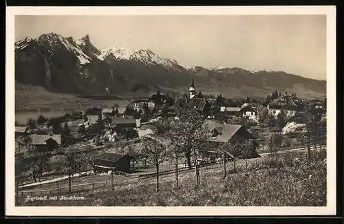 AK Sigriswil, Teilansicht mit Stockhorn