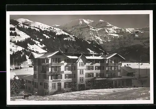 AK Lenk i. S., Parkhotel Bellevue im Schnee
