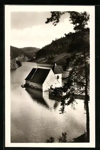 AK Bitov, Zatopený Bítovský kostel nad Vranovskou prehradou